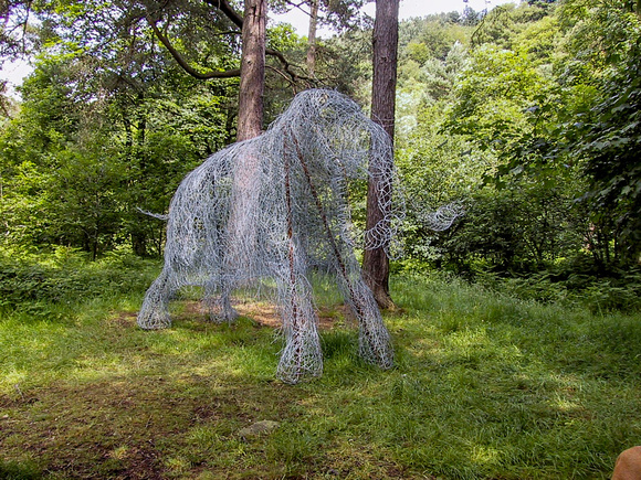 Wire Mammoth - Sculpture Trail, Hardcastle Crags (July)