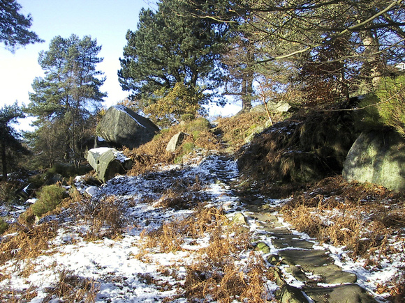 The Track to Slurring Rock, Hardcastle Crags (November)